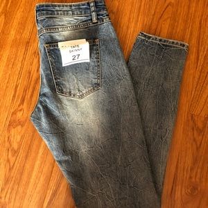 EVIDNT SKINNY JEAN WITH SLIT DETAIL